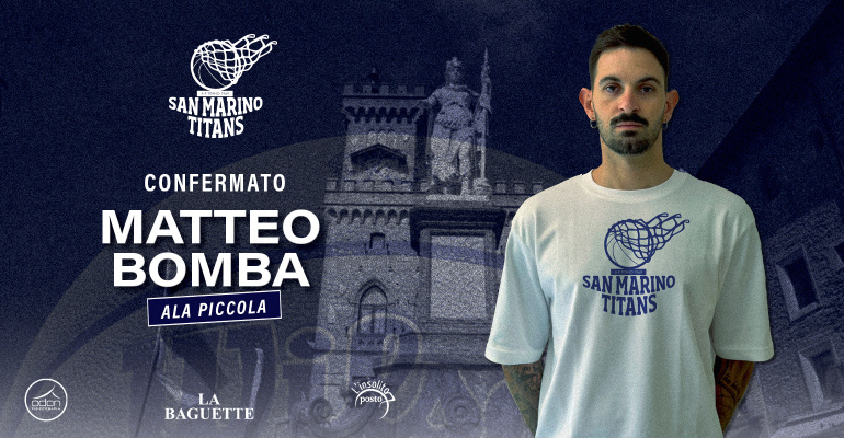 MATTEO BOMBA PER IL TERZO ANNO CON NOI